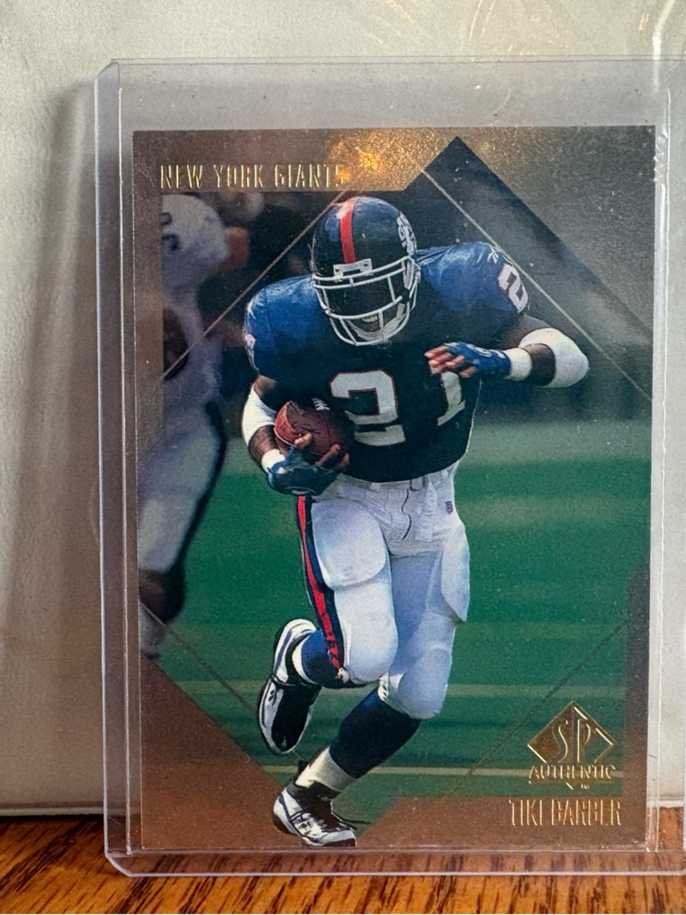 Tiki Barber SP Authentic Football Card
